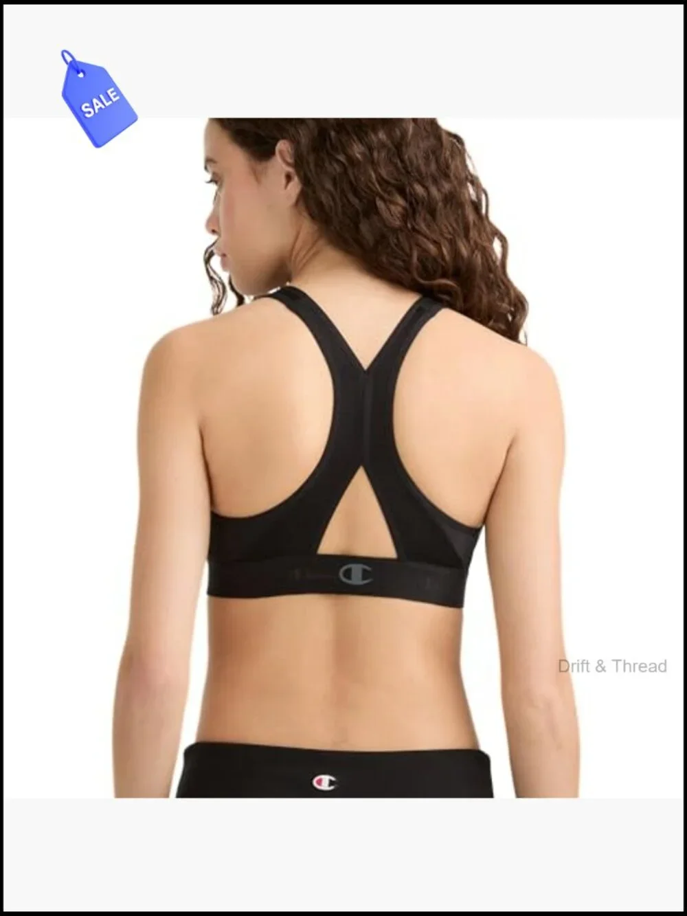 Moderate Support Racerback Sports Bra with Molded Cups Moisture Wicking